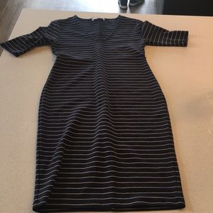 Philosophy Fitted Blue Stripped Dress